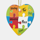 私達の行方不明の部分-採用のギフト--を待っています セラミックオーナメント (左)