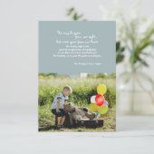 私達の視力の写真の死別から行ってありがとう サンキューカード (スタンド正面)