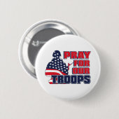 私達の軍隊のために祈って下さい 缶バッジ (正面&裏面)