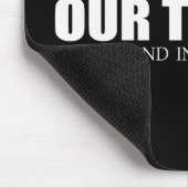 -私達の軍隊の後ろに立たなければアンチオバマ マウスパッド (コーナー)