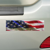 私達の軍隊の後ろに立たなければ…. バンパーステッカー (車上)