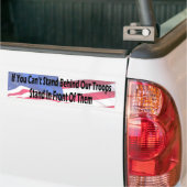 私達の軍隊-旗の後ろに立つことができなければ バンパーステッカー (トラック上)