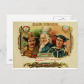 私達の連合タバコ入れのラベル    (L1) ポストカード (正面/裏面)