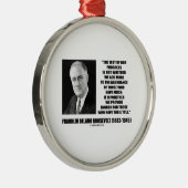 私達の進歩のテストは十分なF.D.ルーズベルトを提供します メタルオーナメント (右)