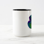 私達の針は調整します ツートーンマグカップ (中央)