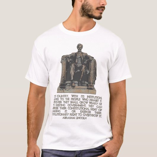 私達の革命家の権利のエイブラハム・リンカーンの引用文 Tシャツ (正面)