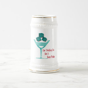 私達の飲むクラブにBunco問題があります ビールジョッキ