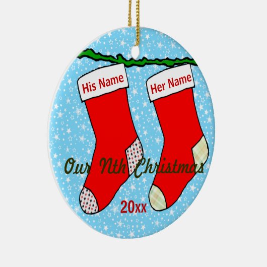 私達のn番目クリスマス セラミックオーナメント (右)