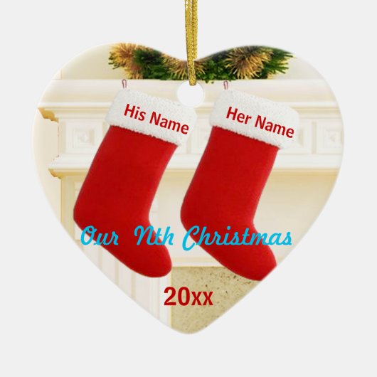 私達のｎ番目クリスマス セラミックオーナメント (正面)