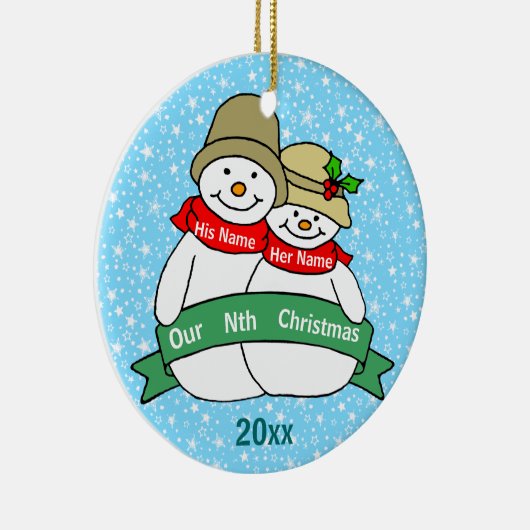 私達のｎ番目クリスマス セラミックオーナメント (右)