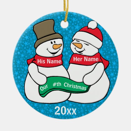 私達のｎ番目クリスマス セラミックオーナメント (正面)