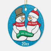 私達のｎ番目クリスマス セラミックオーナメント (左)