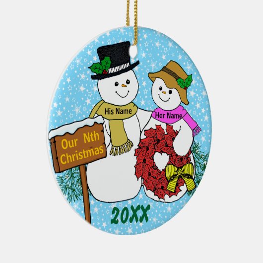 私達のn番目クリスマス セラミックオーナメント (右)