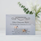 私達の2 |のビーチ結婚式の調節の方向 エンクロージャーカード (スタンド正面)