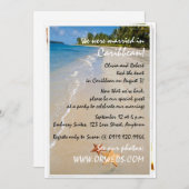 私達の2 |の海愛ヒトデの結婚披露宴 招待状 (正面/裏面)