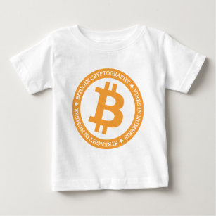私達のBitcoinのロゴのタイプ07 ベビーTシャツ