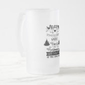 私達のFirepitによって曇らされるマグへのパーソナライズな歓迎 フロストグラスビールジョッキ (正面左)