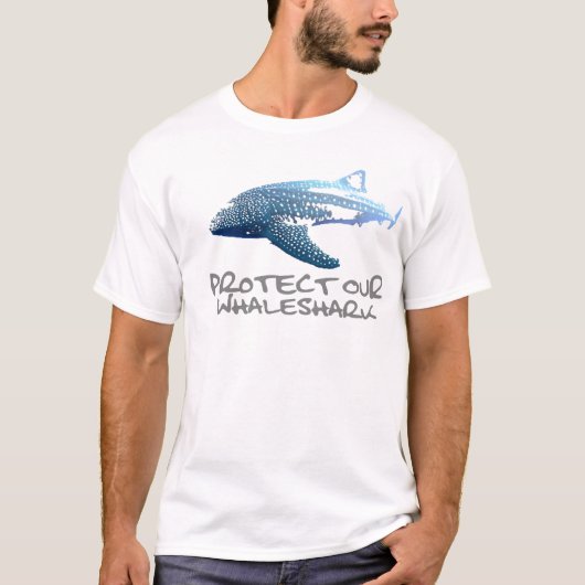 私達のWhaleSharkを保護して下さい Tシャツ (正面)