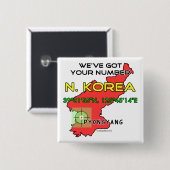 私達はあなたの数北朝鮮を持っています 缶バッジ (正面&裏面)