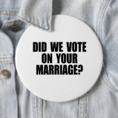 私達はあなたの結婚で投票します 缶バッジ (インサイチュ)