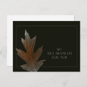 私達はあなた/感謝祭の郵便はがきのために感謝しています シーズンポストカード (正面/裏面)