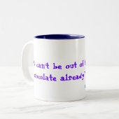 私達はありますから…傾きます ツートーンマグカップ (正面左)