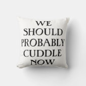 私達はおそらく今詰め込みすぎられた枕を抱きしめるべきです クッション (正面)