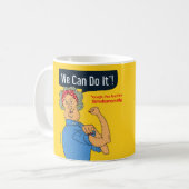 私達はおもしろいなそれを-してもいいです コーヒーマグカップ (正面左)