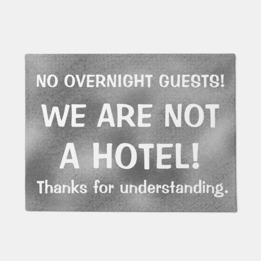 私達はおもしろいなホテルの失礼な引用文のプリントではないです ドアマット (正面)