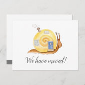 私達はかたつむりの家の移動家を動かしました 案内ポストカード (正面/裏面)