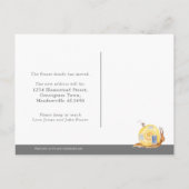 私達はかたつむりの家の移動家を動かしました 案内ポストカード (裏面)