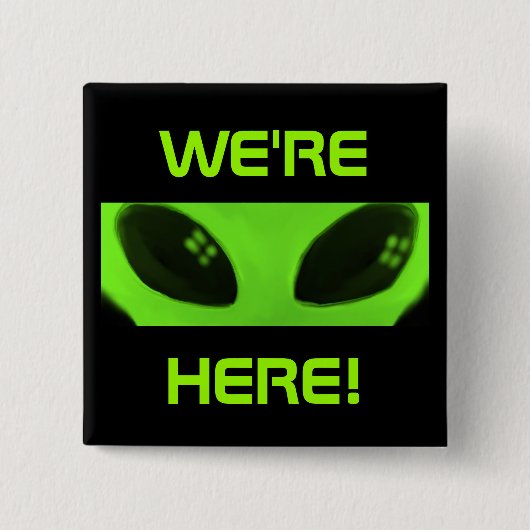 私達はここにいます! ボタン 缶バッジ (正面)