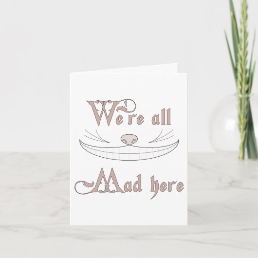 私達はここにすべての不機嫌います カード (正面)