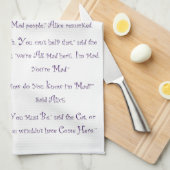 私達はここにすべての不機嫌います キッチンタオル (四つ折り)