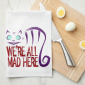 私達はここにすべての不機嫌います キッチンタオル (四つ折り)