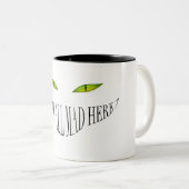 私達はここにすべての不機嫌います ツートーンマグカップ (正面右)