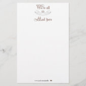 私達はここにすべての不機嫌います 便箋 (正面)