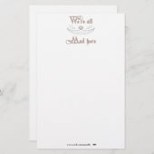 私達はここにすべての不機嫌います 便箋 (正面/裏面)