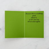 私達はさよならを言うことを憎みます。 カード (内部)