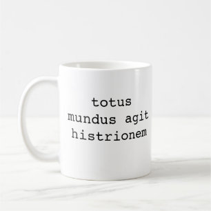 私達はすべてのプレーヤー、totusのmundusのagitのhistrione…です コーヒーマグカップ