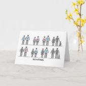 私達はすべての家族です カード (黄色い花)