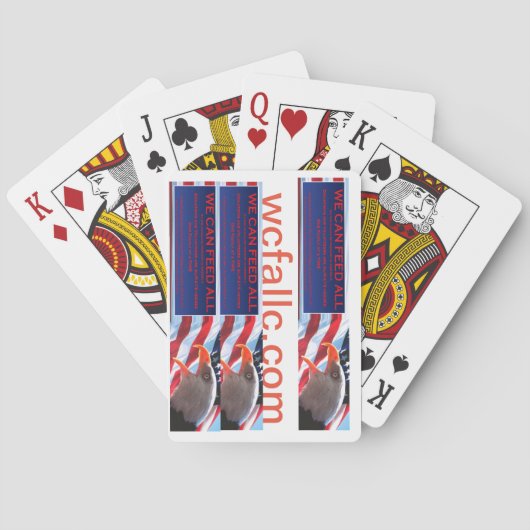 私達はすべてを食べ物を与えてもいいです トランプ (裏面)