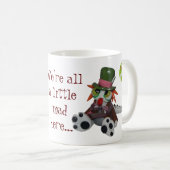 "私達はすべて小さい不機嫌の"コーヒー・マグここにいます コーヒーマグカップ (正面右)