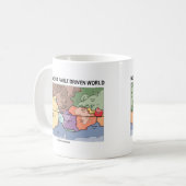 私達はすべて欠陥によって運転される世界(地質学の地図)に住んでいます コーヒーマグカップ (正面左)