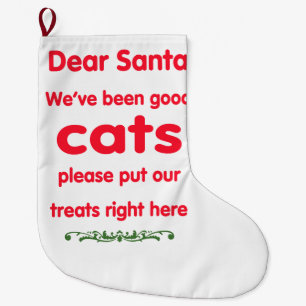 私達はずっとよい猫です ラージクリスマスストッキング