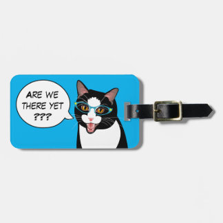 私達はそこにまだありますか。 粋なタキシード猫BlissAndKittens ラゲッジタグ