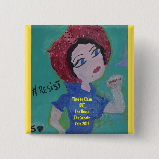 私達はそれをしてもいいです! 缶バッジ (正面)