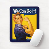 私達はそれをしてもいいです! Rosieリベッターのヴィンテージの第2次世界大戦 マウスパッド (マウス)