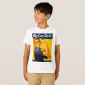 私達はそれをしてもいいです! Rosieリベッターのヴィンテージの第2次世界大戦 Tシャツ (正面フル)