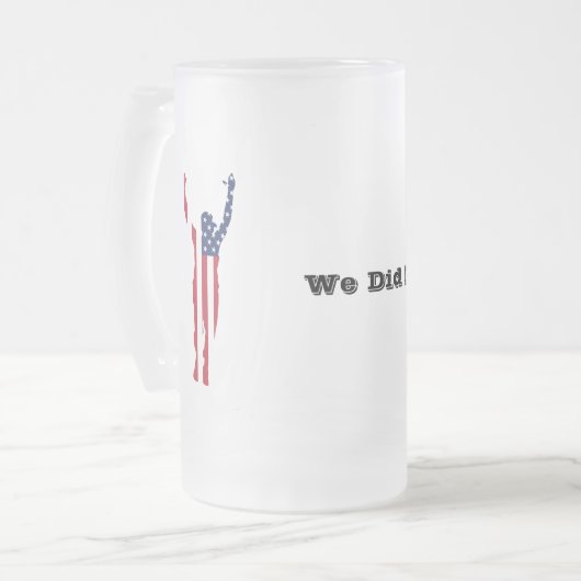 私達はそれをしました! フロストグラスビールジョッキ (正面左)